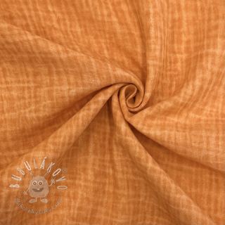Dvojitá gázovina/mušelín Vintage orange