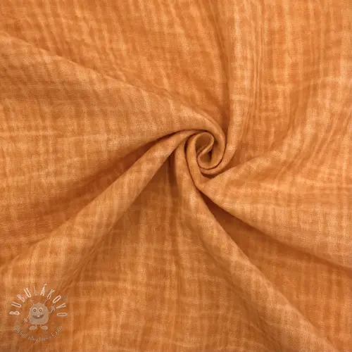Dvojitá gázovina/mušelín Vintage orange