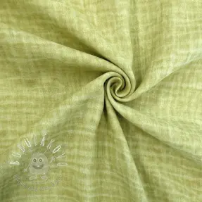Dvojitá gázovina/mušelín Vintage lime