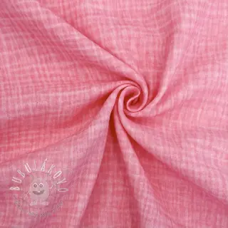 Dvojitá gázovina/mušelín Vintage pink