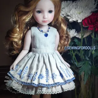 Ľan predpraný 170 g light blue