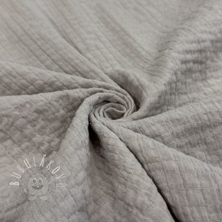 Bavlnená látka STRETCH Baby beige