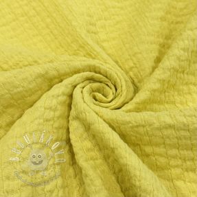 Bavlnená látka STRETCH Baby yellow