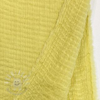 Bavlnená látka STRETCH Baby yellow
