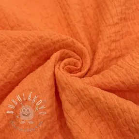 Bavlnená látka STRETCH Baby orange