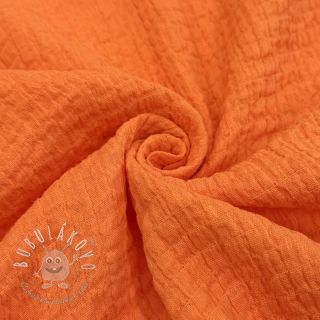 Bavlnená látka STRETCH Baby orange
