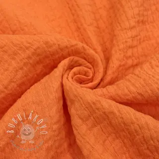 Bavlnená látka STRETCH Baby orange