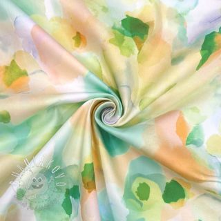 Bavlnená látka SATIN Niihau green digital print
