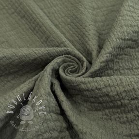 Bavlnená látka STRETCH Baby khaki