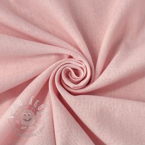 Bavlnená látka s ľanom PREMIUM light pink