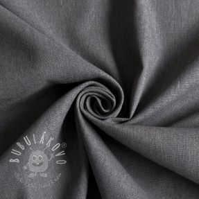 Bavlnená látka s ľanom PREMIUM dark grey