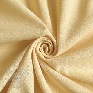 Bavlnená látka s ľanom PREMIUM light yellow