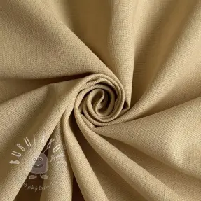Bavlnená látka s ľanom PREMIUM sand