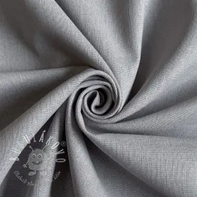 Bavlnená látka s ľanom PREMIUM light grey