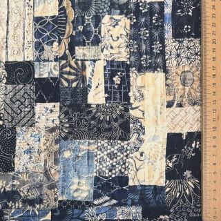 Bavlnená látka TWILL DENIM Mix print design A