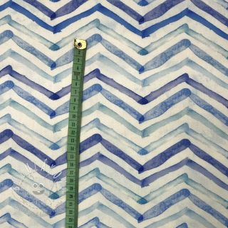 Dekoračná látka s teflonovou úpravou WATERCOLOUR ZIGZAG