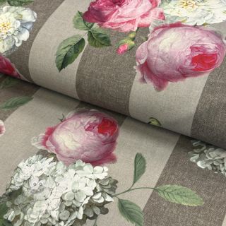Dekoračná látka s teflonovou úpravou Hydrangea Roses
