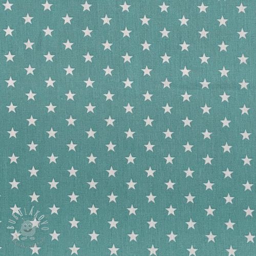 Bavlnená látka Petit stars fresh sage