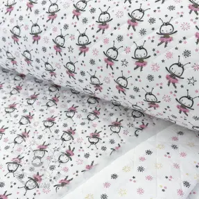 Bavlnená látka QUILTING Elisabetta rose