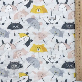 Bavlnená látka QUILTING Parapluie perle