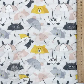 Bavlnená látka QUILTING Parapluie perle