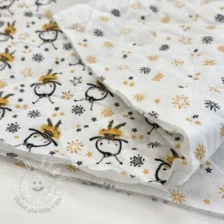 Bavlnená látka QUILTING Elisabetta jaune