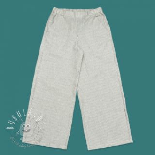 Ľan s bavlnou Lira medium stripe beige