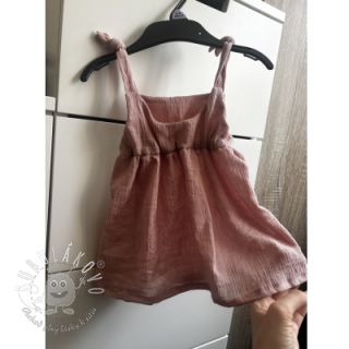 Viskóza s ľanom CRINCLE old blush