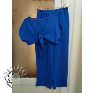 Dvojitá gázovina/mušelín cobalt