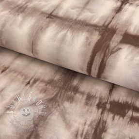 Bavlnená látka HAND TIE DYE mauve