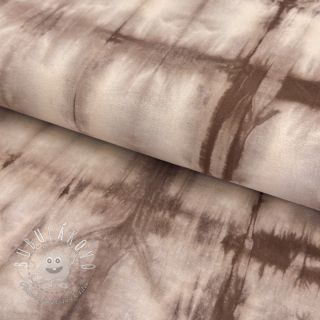 Bavlnená látka HAND TIE DYE mauve
