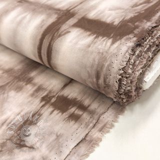 Bavlnená látka HAND TIE DYE mauve