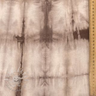 Bavlnená látka HAND TIE DYE mauve