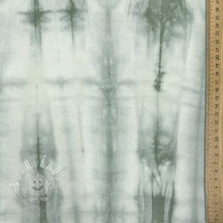 Bavlnená látka HAND TIE DYE dark old green