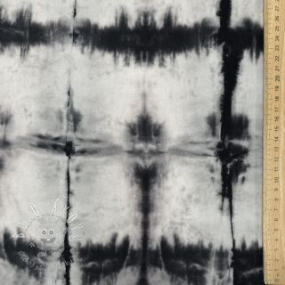 Bavlnená látka HAND TIE DYE black