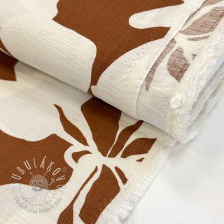 Viskóza s ľanom Nina design J