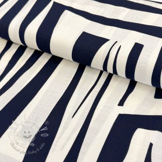 Viskóza s ľanom Nina design B