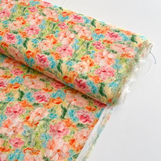 Viskóza RAYON POPLIN Dreamy flowers design E digital print