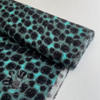 Viskóza RAYON POPLIN Black holes design C digital print
