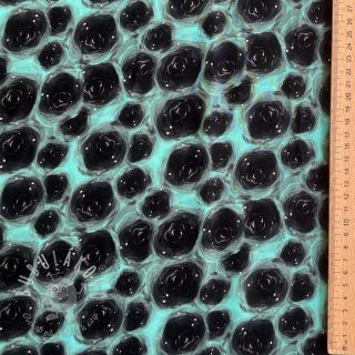 Viskóza RAYON POPLIN Black holes design C digital print