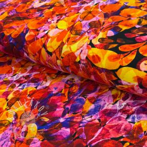 Úplet VISCOSE LYCRA HEAVY Watercolor Abstract design B digital print