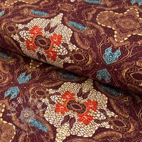 Úplet VISCOSE LYCRA HEAVY Batik design A digital print