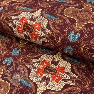 Úplet VISCOSE LYCRA HEAVY Batik design A digital print