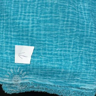 Dvojitá gázovina/mušelín Vintage aqua II.trieda