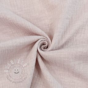 Dvojitá gázovina/mušelín MELANGE baby pink