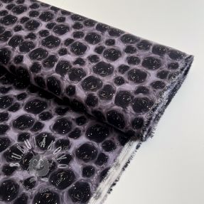 Viskóza RAYON POPLIN Black holes design D digital print