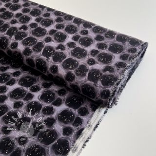 Viskóza RAYON POPLIN Black holes design D digital print