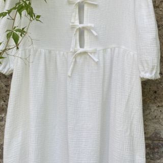 Dvojitá gázovina/mušelín ecru ORGANIC