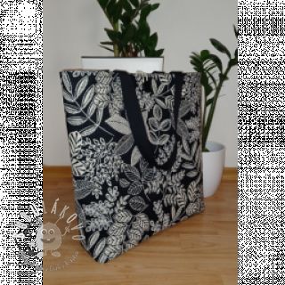 Dekoračná látka jacquard Valerian allover noir