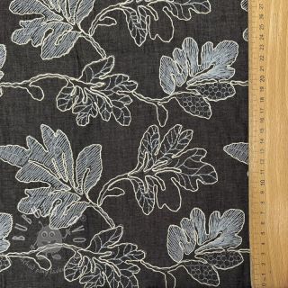Bavlnená látka JEANS EMBROIDERY Lisa design D